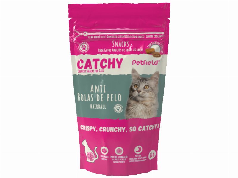 Snacks P/Gato Petfield Catchy Bolas De Pelo 60 g