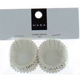 Formas Papel Frisado Médias Brancas Kasa