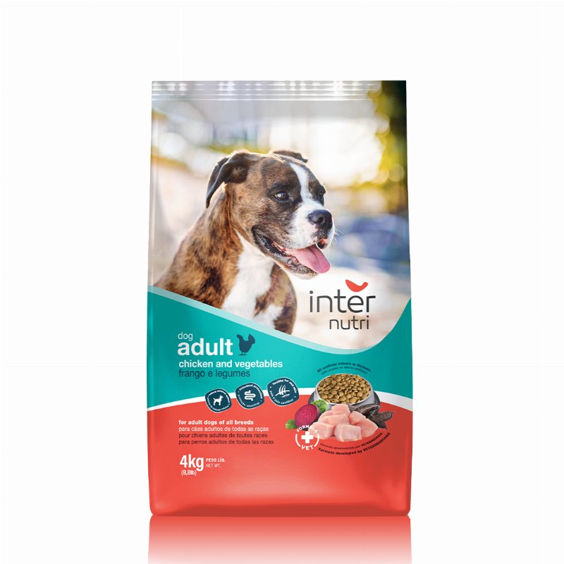 Comida Seca Para Cão Adulto Com Frango E Legumes Internutri 4Kg