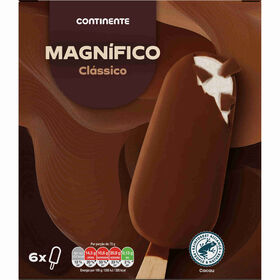 Gelado Magnífico Chocolate Continente 600 ml (6 Un)