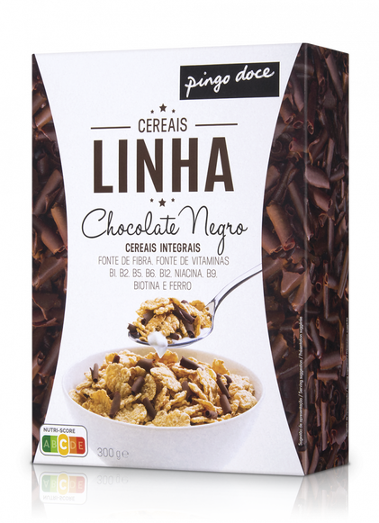 Cereais Linha Com Chocolate Negro Pingo Doce 0.3Kg