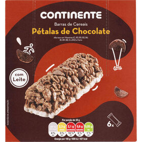 Barras De Cereais Chocolate E Leite Continente 120 gr (6 Un)