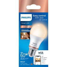 Lâmpada Led Standard Wi-Fi E27 2700K-6500K 60W Philips 1 Un