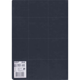 Caderno Agrafado Flexível A4 Pautado Preto Pure Leccit Note!