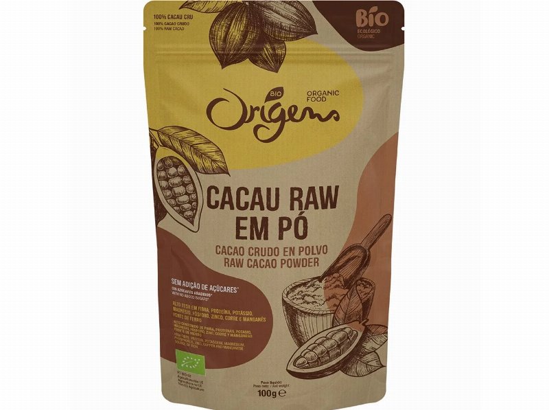 Cacau Origens Em Pó Bio 100 g