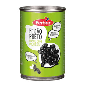 Feijão Preto Cozido Ferbar 410 gr (Peso Escorrido 260 gr)