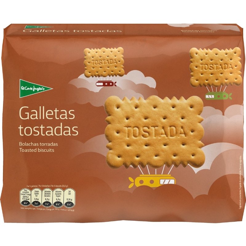 Bolachas Torradas Pack 4 800 g