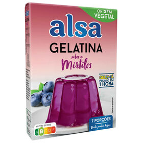 Gelatina Em Pó De Mirtilo Gelly-Já Alsa 105 gr