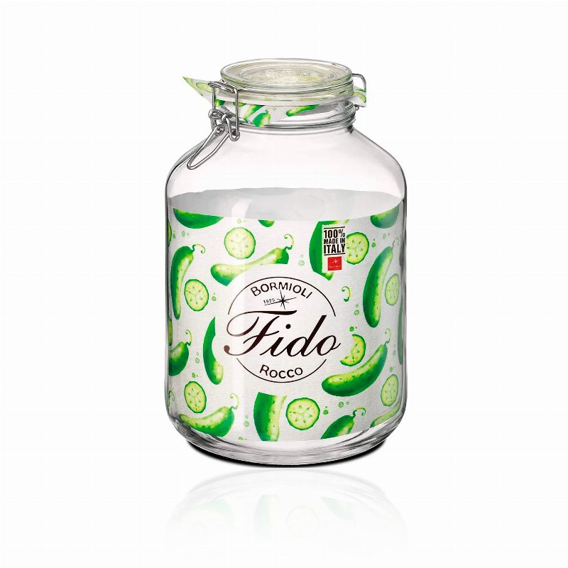 Fido Frasco Hermético Vidro 5 l