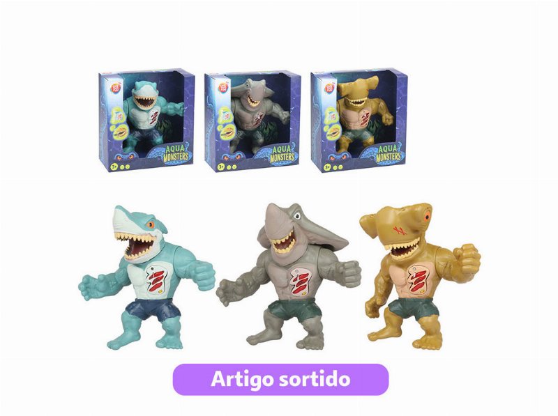 Tubarão One Two Fun Com Luz E Som 22Cm Modelos Sortidos