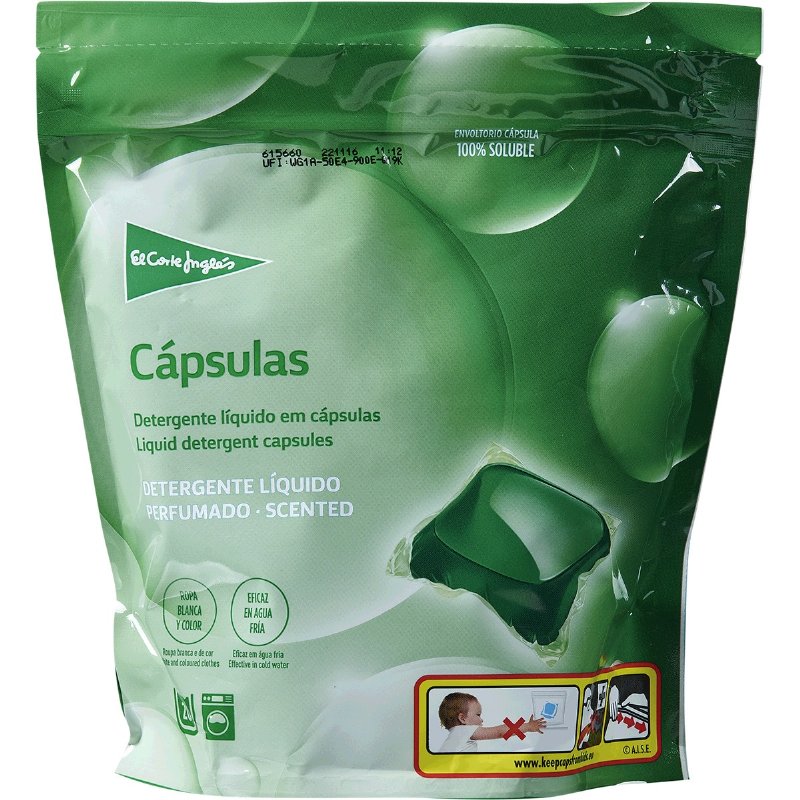 Detergente Para A Máquina Da Roupa Em Cápsulas 20 doses