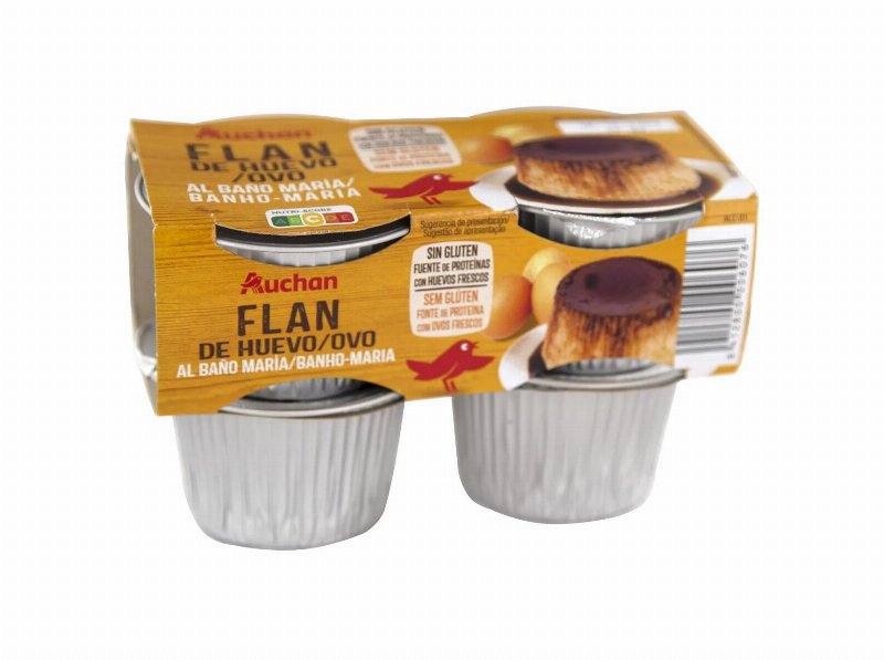 Flan De Ovo Auchan 4X100 g