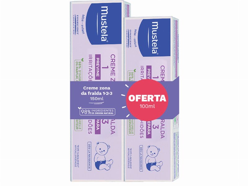 Creme Mustela Muda Da Fralda 123 150 ml Oferta 100 ml