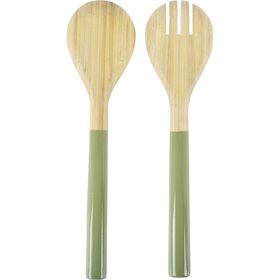 Conjunto 2 Talheres Bambu Verde Kasa 1 Un