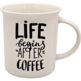 Caneca 320 ml Life Branca Kasa