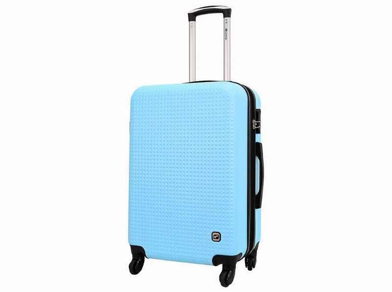 Mala De Viagem Média Rígida Airport Azul 4 Rodas 65X42X26Cm