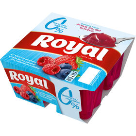 Gelatina Pronta Frutos Do Bosque Sem Açúcar Royal 360 gr (4 Un)