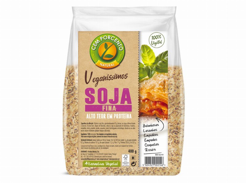 Soja Cem Porcento Fina 400 g