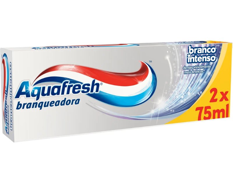 Pasta De Dentes Branco Intenso Aquafresh 2X75 ml