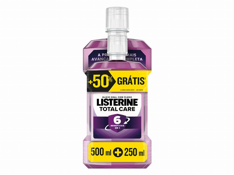 Elixir Listerine Total Care 500 ml Mais 250 ml