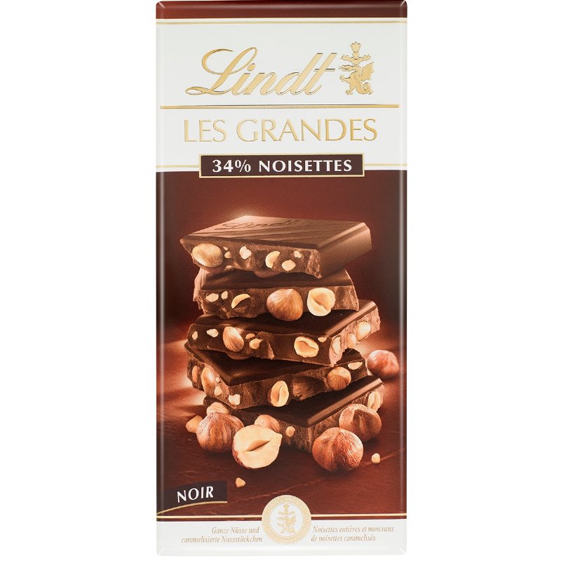 Le Grandes Chocolate Negro 34% Avelãs 150 g