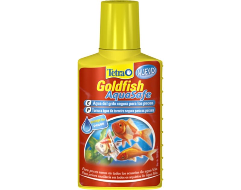Tratamento Água Aquário Tetra Goldfish Aquasafe 100 ml