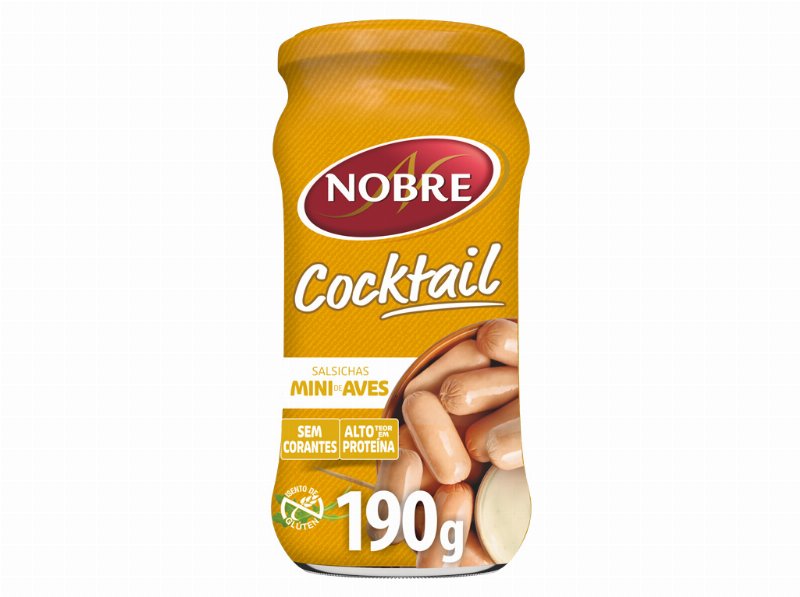 Salsichas Aves Nobre Cocktail Frasco 360(190)G