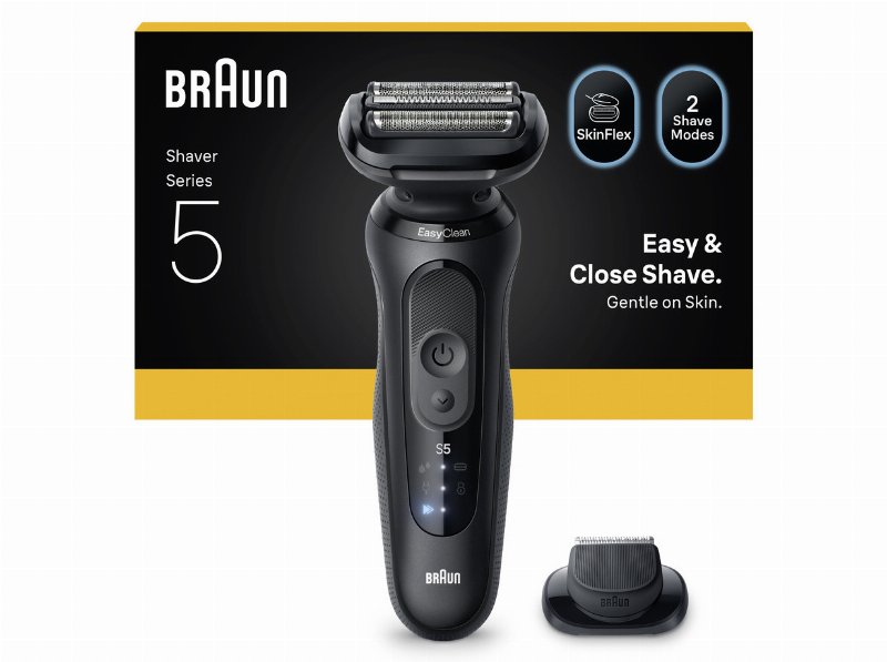Máquina De Barbear Braun Series 5 52-N1200S Preta