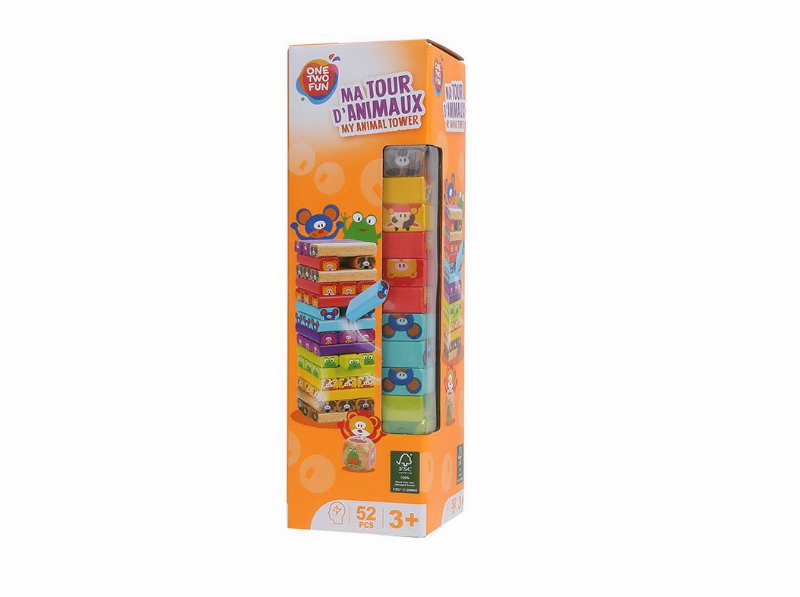 Jogo Jenga One Two Fun Madeira