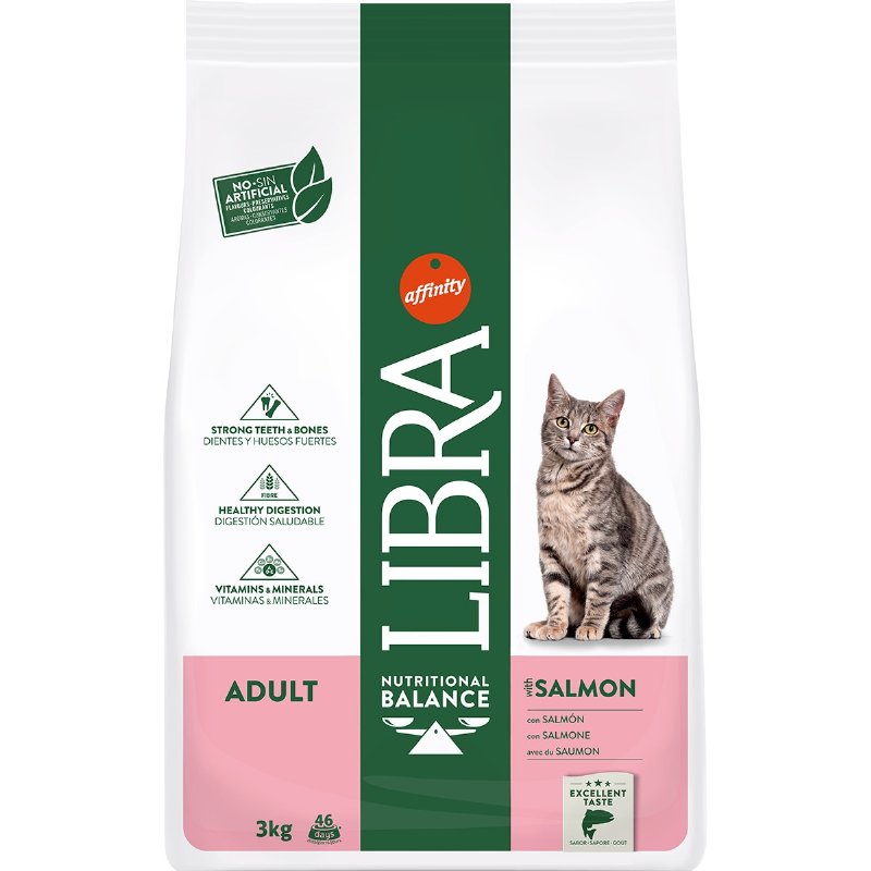 Alimento Seco Para Gato Adulto Sabor Salmão 3 kg