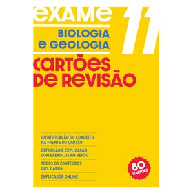 Cartões De Revisão - Biologia E Geologia 11.º Ano  Educação