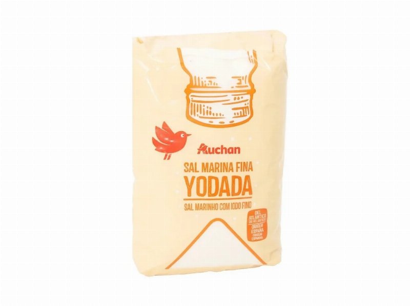Sal Marinho Auchan Iodado 1 kg