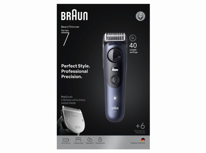 Aparador De Barba Braun Bt7520 Serie 7
