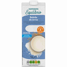 Bebida Vegetal De Arroz Sem Açúcar Continente Equilíbrio 1 Lt