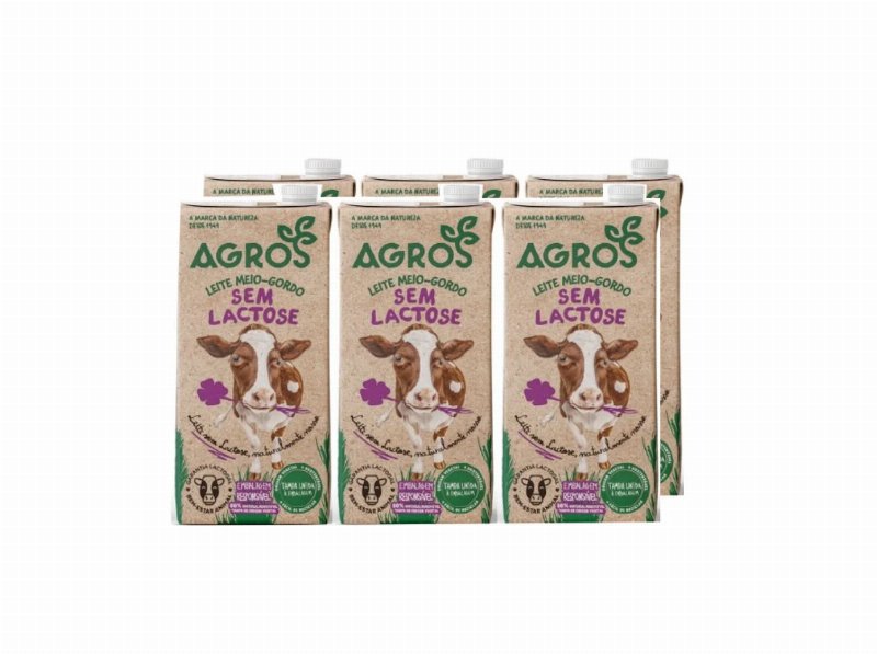 Leite Sem Lactose Agros 6X1 l