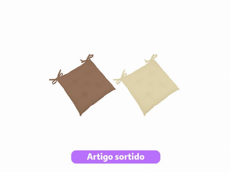 Coxim Alto Actuel Maguy 39X39X3Cm Cores Sortidas