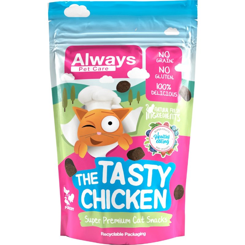 Snack Para Gatos Sem Cereais 60 g