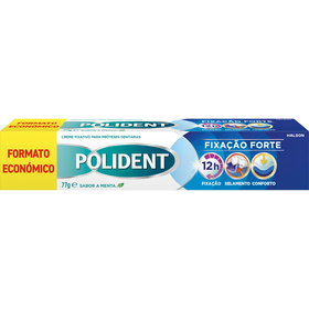 Creme Fixador Próteses Dentárias Forte Polident 77 gr