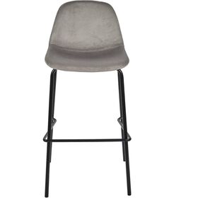 Conjunto De 2 Cadeiras Bar Cinza Giulia