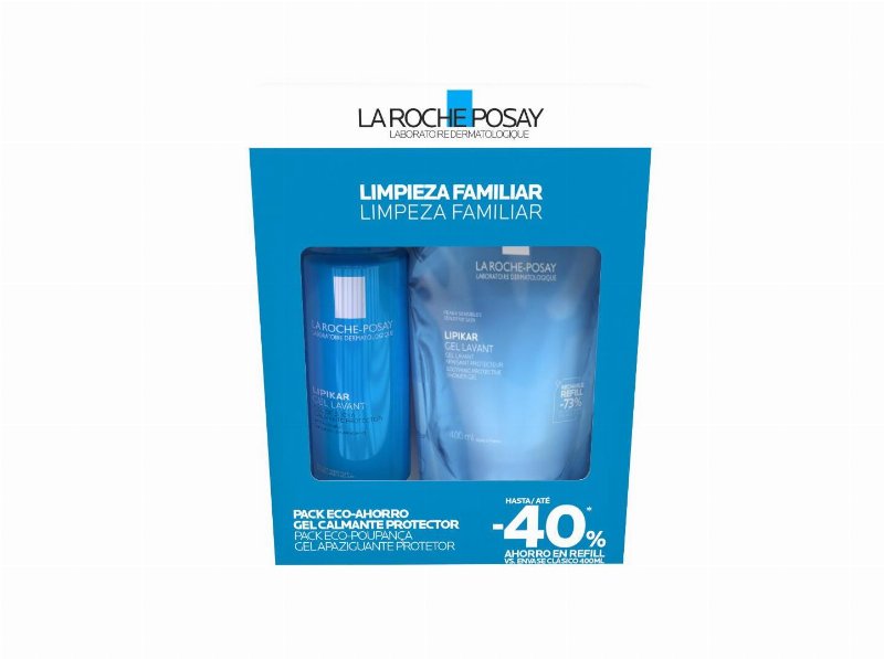 Pack Gel La Roche Posay Lavant + Refill 2X400 ml