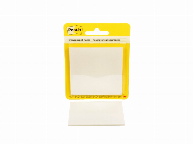 Bloco De Notas Aderentes Post-It Transparentes 73X73Mm 36 Folhas
