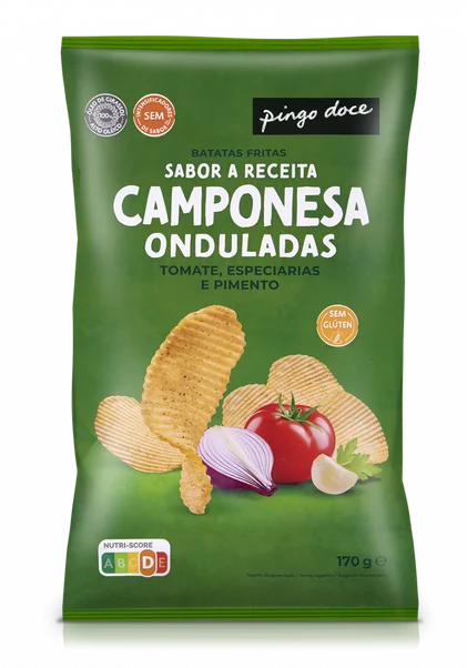 Batatas Fritas Onduladas Camponesas Pingo Doce 0.17Kg