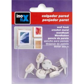 Ganchos De Pendurar Médios Branco Inofix 6 Un