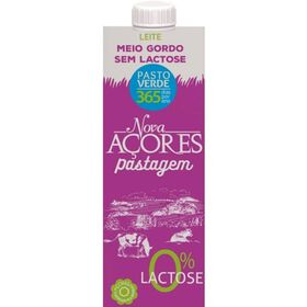 Leite Uht Meio Gordo Pastagem Sem Lactose Nova Açores 1 Lt