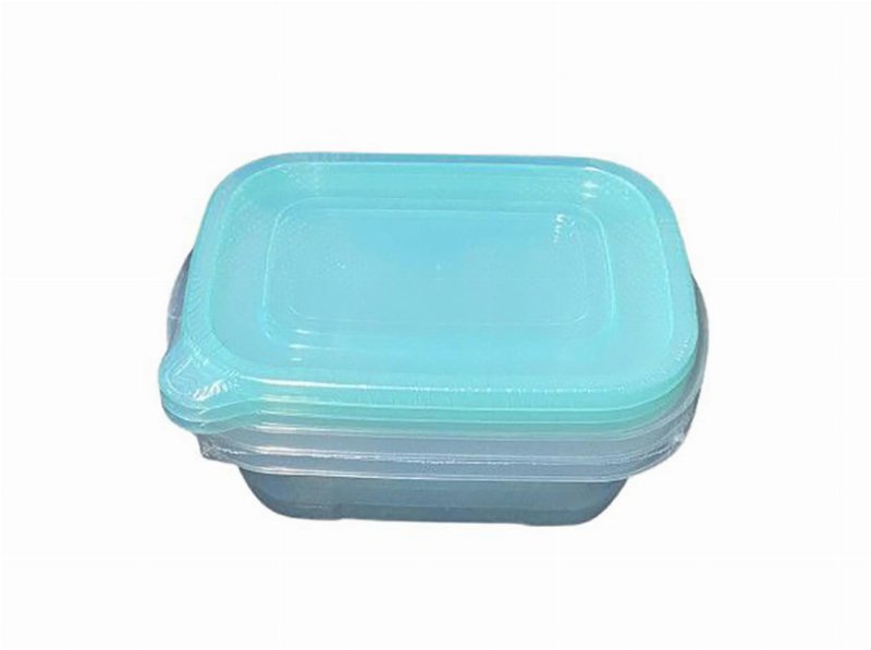 Conjunto 3 Caixas Plástico Actuel Azul 0.75 l