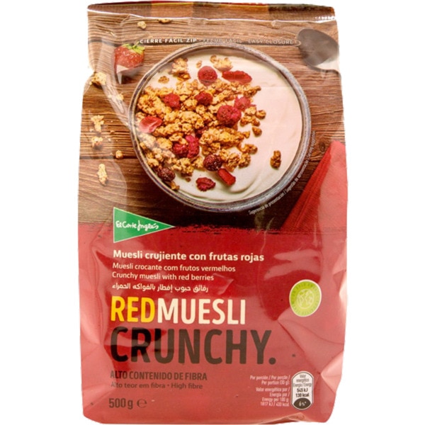 Muesli Crocante Com Frutas Vermelhas 500 g