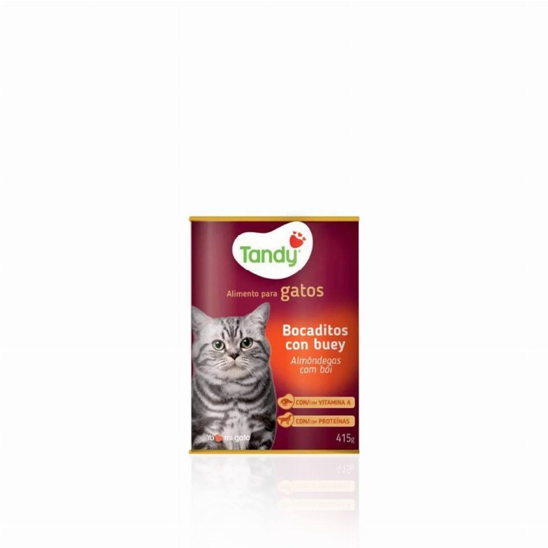 Tandy Alimento Para Gato Vaca Lata 415 gr