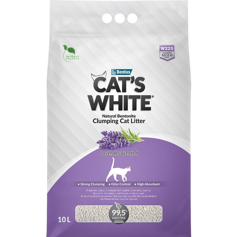 Areia Para Gato Natural Bentonite Lavanda 10 l