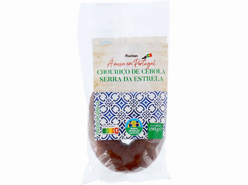 Chouriço De Cebola Auchan À Mesa Em Portugal Cultivamos O Bom Serra Da Estrela 190 g