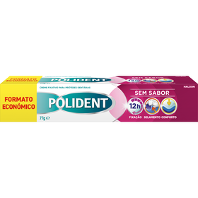 Creme Fixador Próteses Dentárias Sem Sabor Polident 77 gr